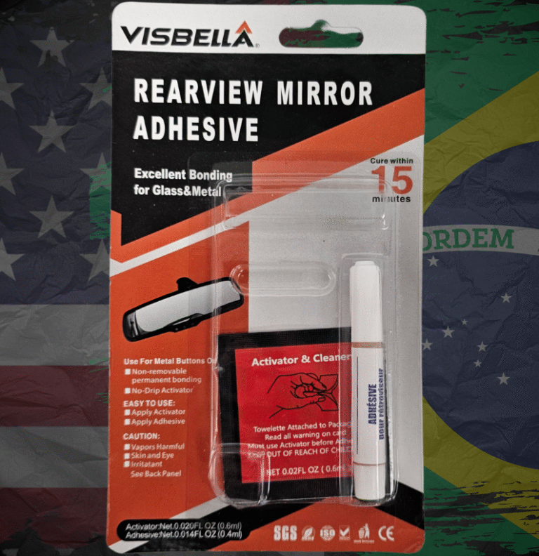 Cola para Retrovisor Visbella A cola para retrovisor automotivo Visbella foi desenvolvida para garantir fixação permanente e segura de espelhos retrovisores internos, suportes metálicos e bases de sensores diretamente no vidro automotivo. O produto atende às exigências técnicas de oficinas mecânicas, autoelétricas, vidraçarias automotivas e centros de reparo, oferecendo desempenho confiável mesmo em condições severas. Sua formulação proporciona aderência imediata e alta resistência mecânica, evitando descolamentos causados por vibração, impacto, dilatação térmica ou exposição solar contínua. A cola para retrovisor Visbella mantém estabilidade estrutural mesmo sob variações extremas de temperatura, garantindo durabilidade e segurança ao conjunto instalado. Composição e tecnologia A cola para retrovisor automotivo Visbella utiliza um adesivo monocomponente à base de metacrilato, combinado com ativador químico específico. Essa tecnologia permite cura rápida, excelente ancoragem em vidro e metal e resistência térmica de até 120 °C, sem perda de aderência ao longo do tempo.