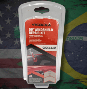kit restaurador de para-brisas visbella reparo de trinca em para-brisa automotivo kit reparo vidro automotivo profissional