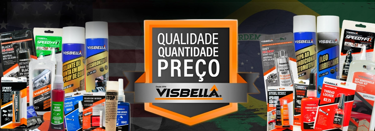produtos automotivos profissionais Visbella sprays automotivos profissionais Visbella adesivos e selantes automotivos Visbella