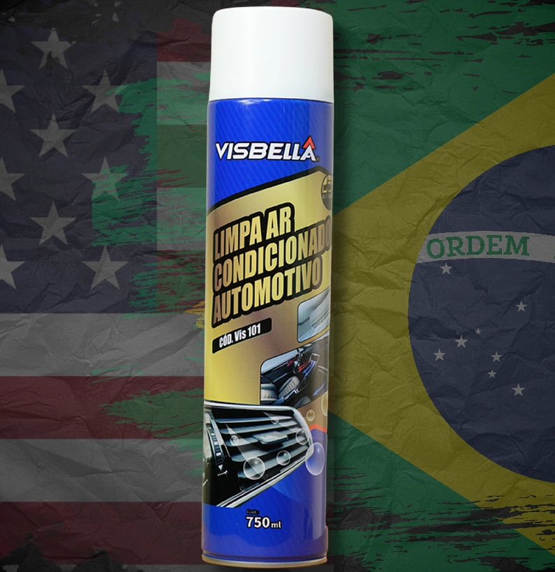 limpa ar condicionado automotivo visbella spray Sprays Automotivos Visbella