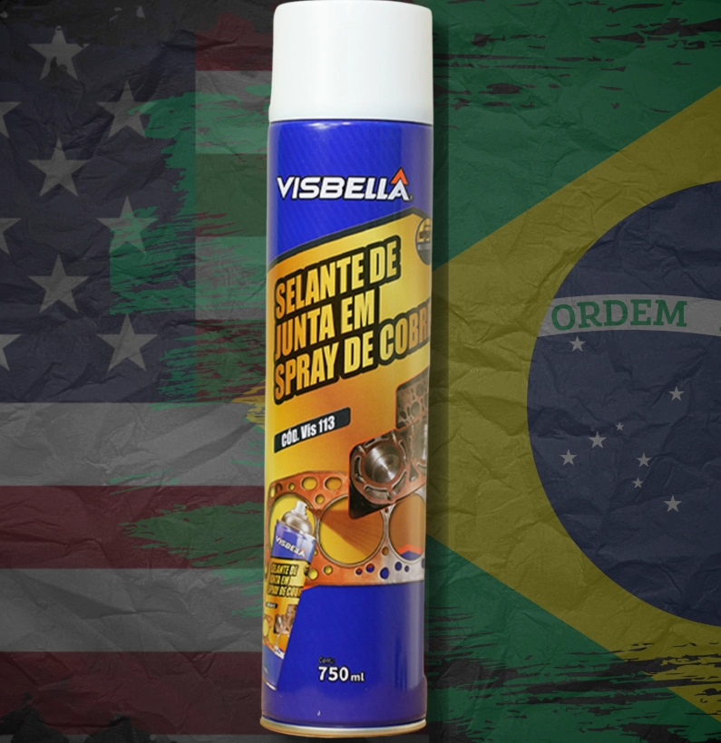 selante de junta spray de cobre Visbella alta temperatura