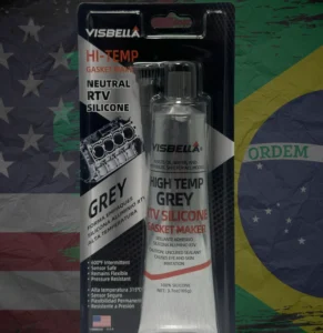 silicone automotivo cinza alta temperatura visbella Silicone automotivo cinza alta temperatura para vedação profissional de motores e flanges. Alta resistência térmica e química. Visbella.