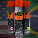 Silicone protetor para painel que limpa, renova e realça o brilho de superfícies internas com aroma agradável e proteção duradoura.