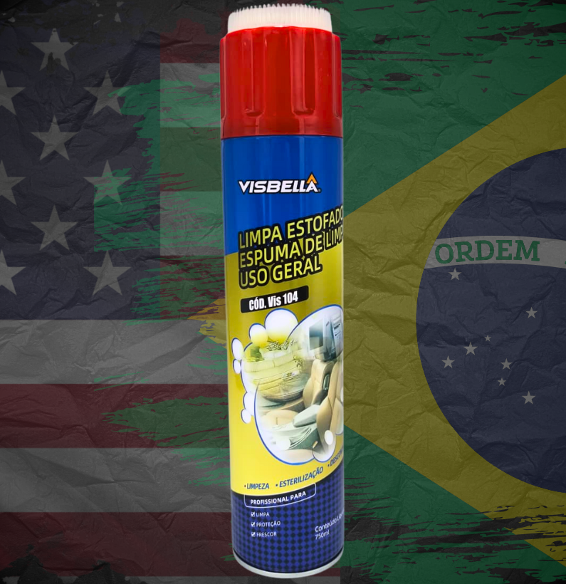 O Foam Cleaner Limpa Estofados Visbella é um limpador multiuso em espuma ativa, ideal para remover sujeiras profundas, manchas e resíduos impregnados em estofados, tecidos, carpetes e superfícies laváveis, com rapidez e segurança.