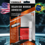 Cola para retrovisor automotivo de alta resistência para fixação permanente de espelhos, suportes metálicos e acessórios em vidros automotivos.