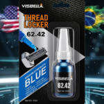 Trava rosca médio torque anaeróbico para fixação de parafusos e porcas, resistente à vibração, corrosão e altas temperaturas, ideal para manutenção automotiva e industrial.