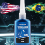 Trava rosca médio torque anaeróbico para fixação de parafusos e porcas, resistente à vibração, corrosão e altas temperaturas, ideal para manutenção automotiva e industrial.