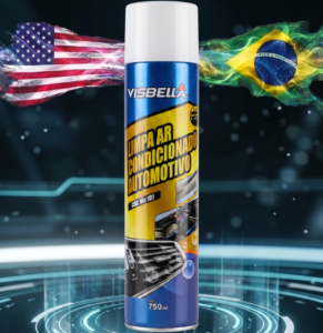 Limpa ar-condicionado automotivo que elimina fungos, bactérias, mofo e odores dos dutos, evaporadores e sistema de ventilação, proporcionando ar mais limpo e saudável.