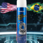 Graxa branca de lítio em spray que lubrifica, protege contra ferrugem, reduz o atrito e resiste à água, calor e desgaste em peças metálicas e mecanismos móveis.