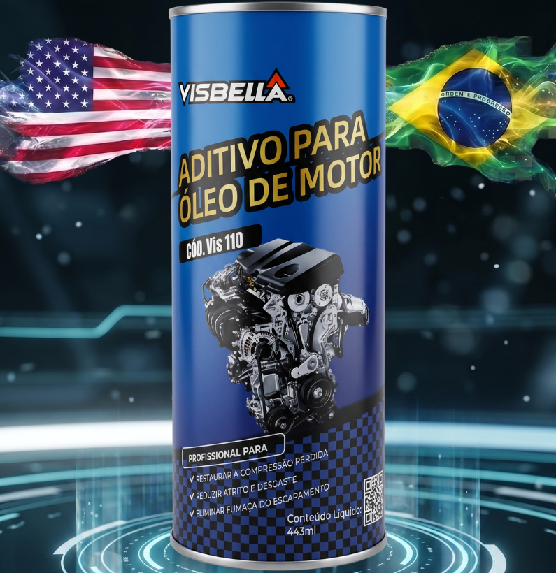 Aditivo para óleo de motor que melhora a lubrificação, reduz o atrito, diminui o consumo de óleo e protege motores a gasolina e diesel contra desgaste prematuro.
